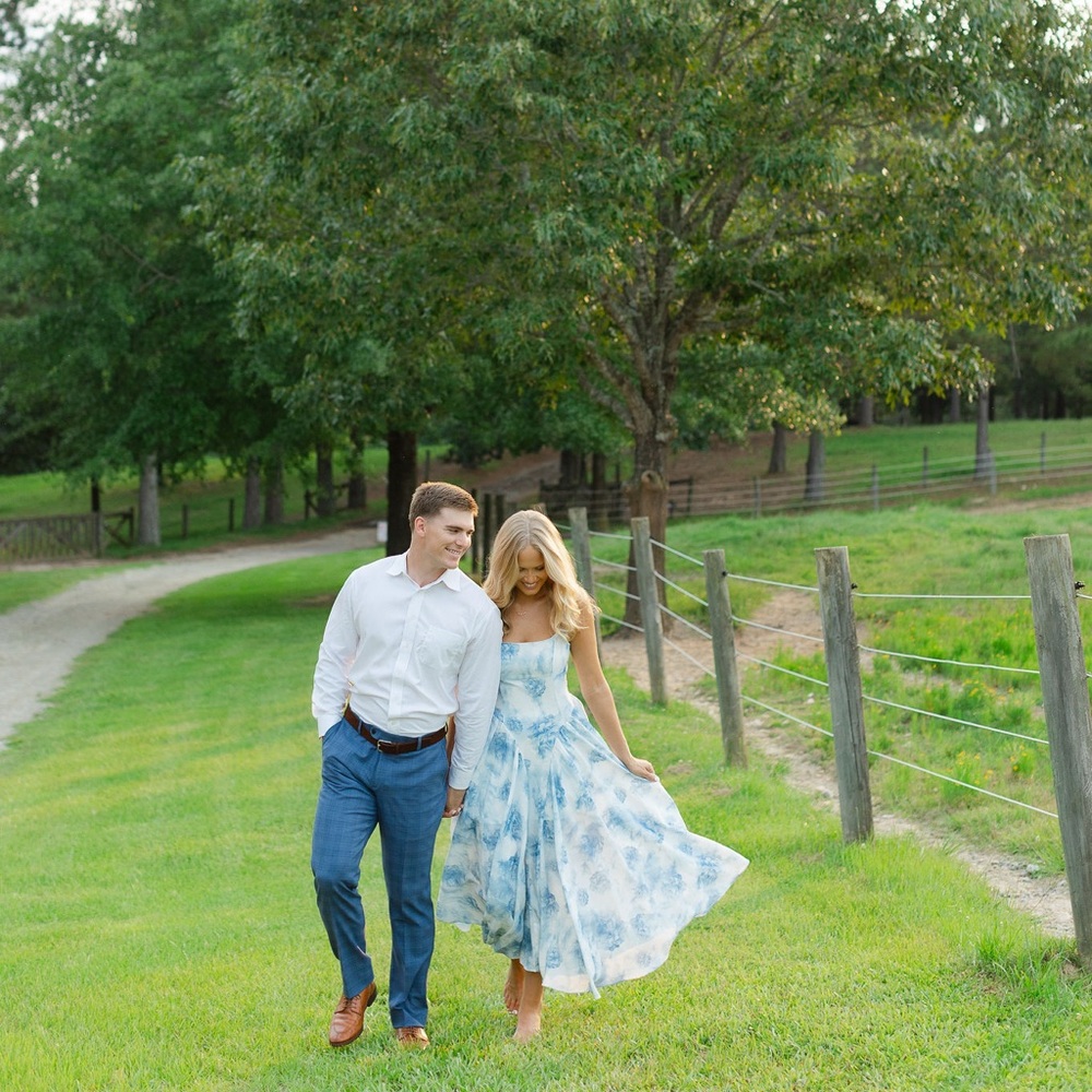 Women’s Blue Floral Midi Dress - Sleeveless Summer Dress